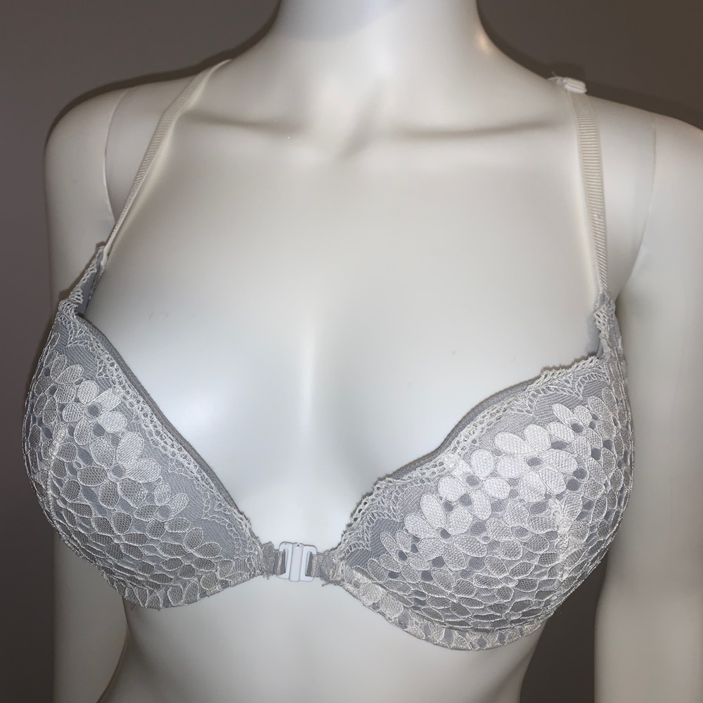 Bras open by front.
